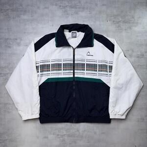 Vintage White Head Windbreaker Jacket